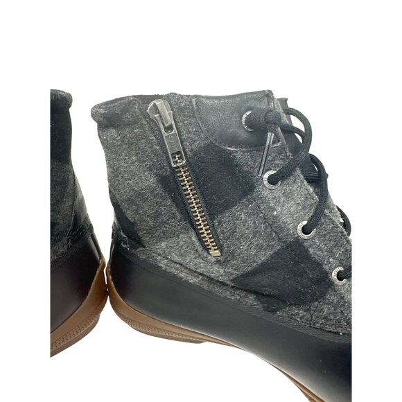 Sperry Womens Wool & Rubber Duck Boots Black/Gray Size 10M - Picture 8 of 14